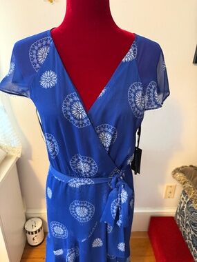 Tommy Hilfiger royal Blue fully lined dress size 8 NWT